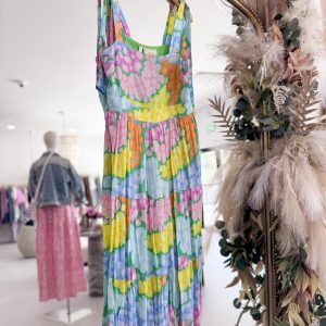 Bow Midi Dress - Flora Cheetah