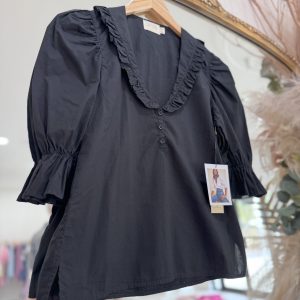 Honey Blouse - Jet Black
