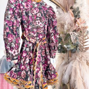 Alder Dress - Black Floral