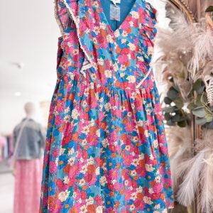 Alani Dress - Teal Floral