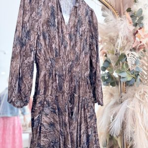 Abella Dress - Balsamic Snake